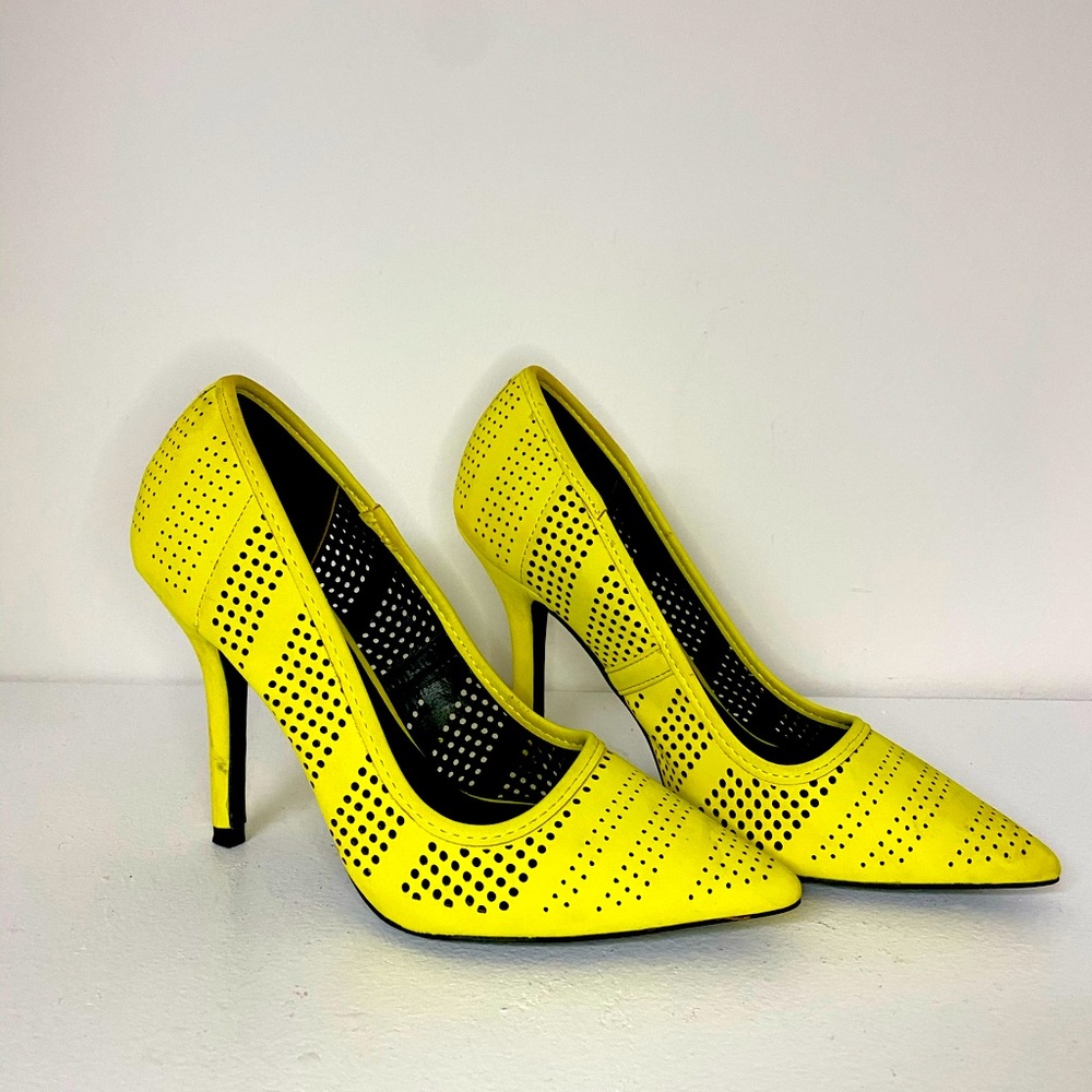 Lime Green / Yellow QUPID Heels